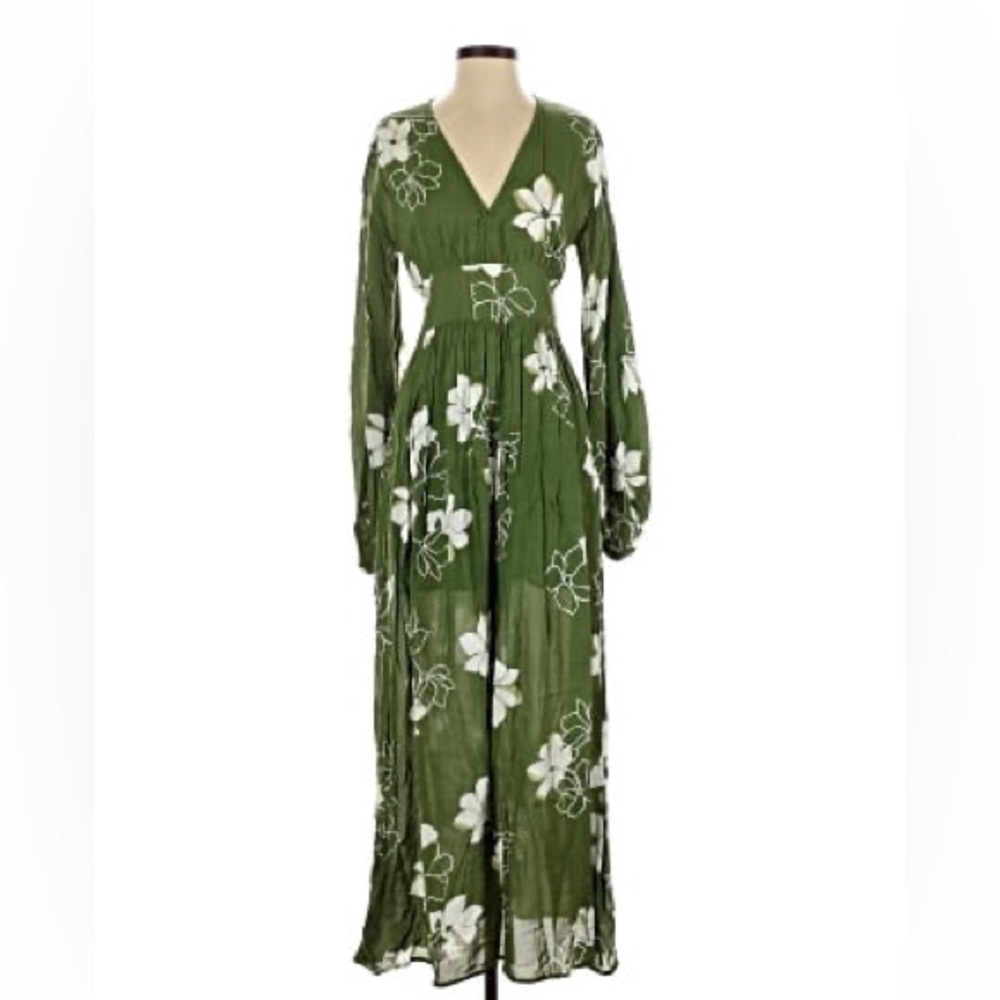 🪷BILLABONG NIGHT BLOOM LONG SLEEVE MAXI DRESS